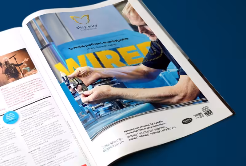 Print advert designed and managed by S2F