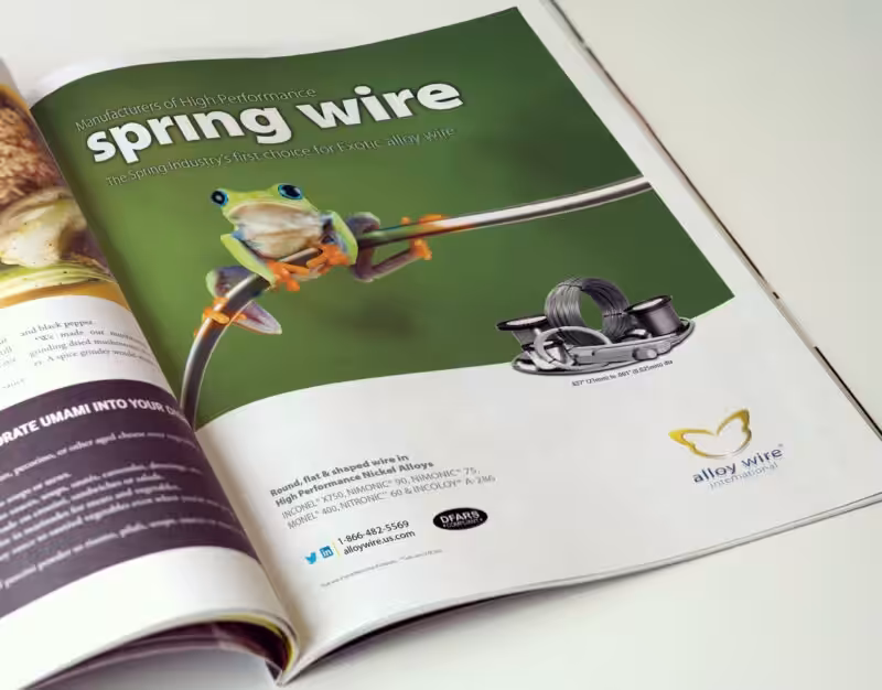 Print advert designed and managed by S2F