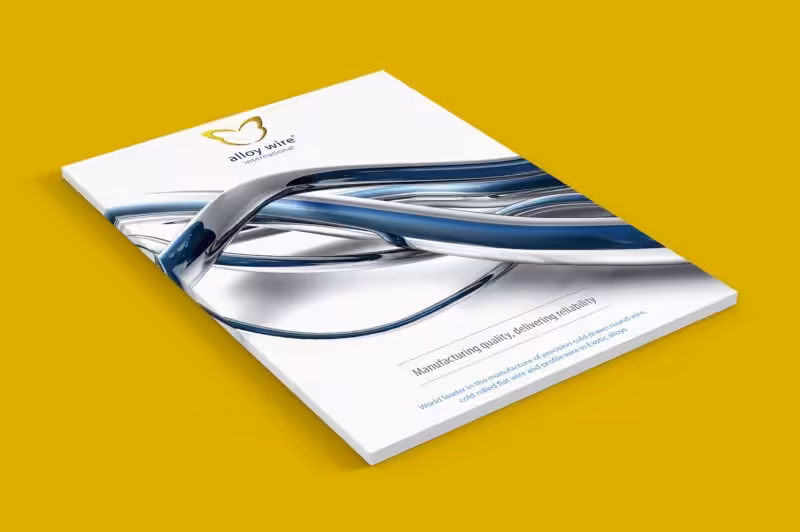 Technical brochure cover design produced by S2F