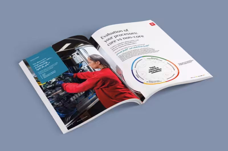 Printed brochure designed by S2F