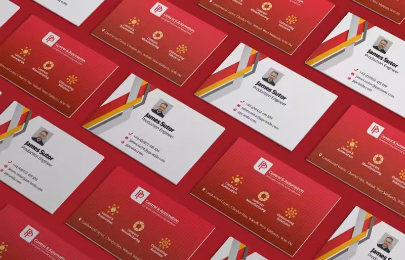 Business cards designed and printed by S2F