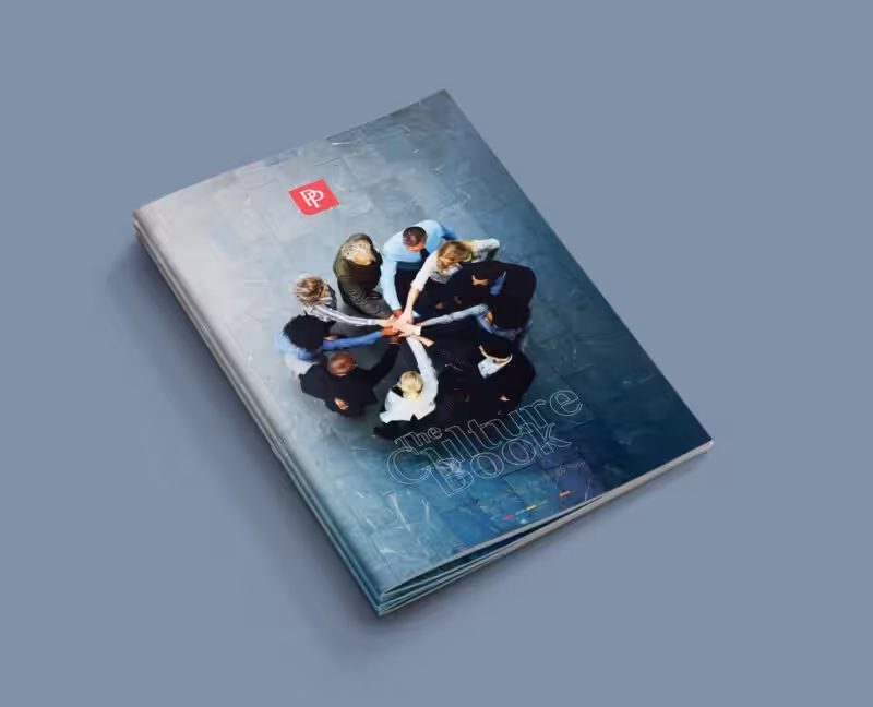 Internal culture book designed, written and printed by S2F