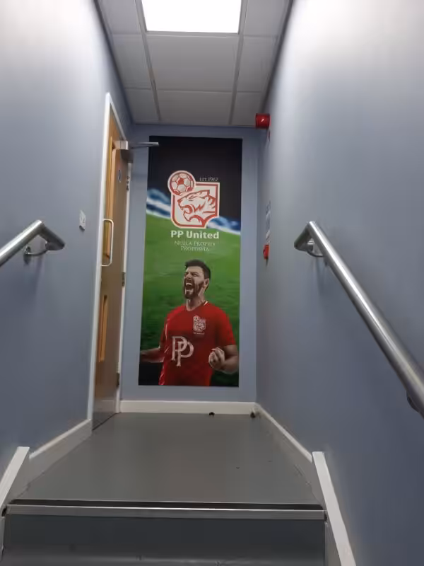 Wall art installation fully designed and managed by S2F.