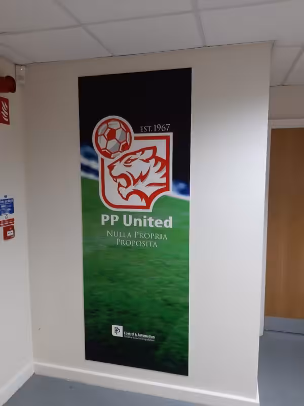 Wall art installation fully designed and managed by S2F.