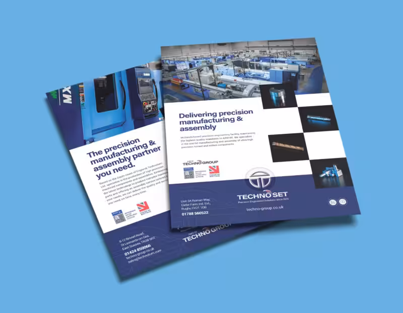 Promotional flyer designed and printed by S2F