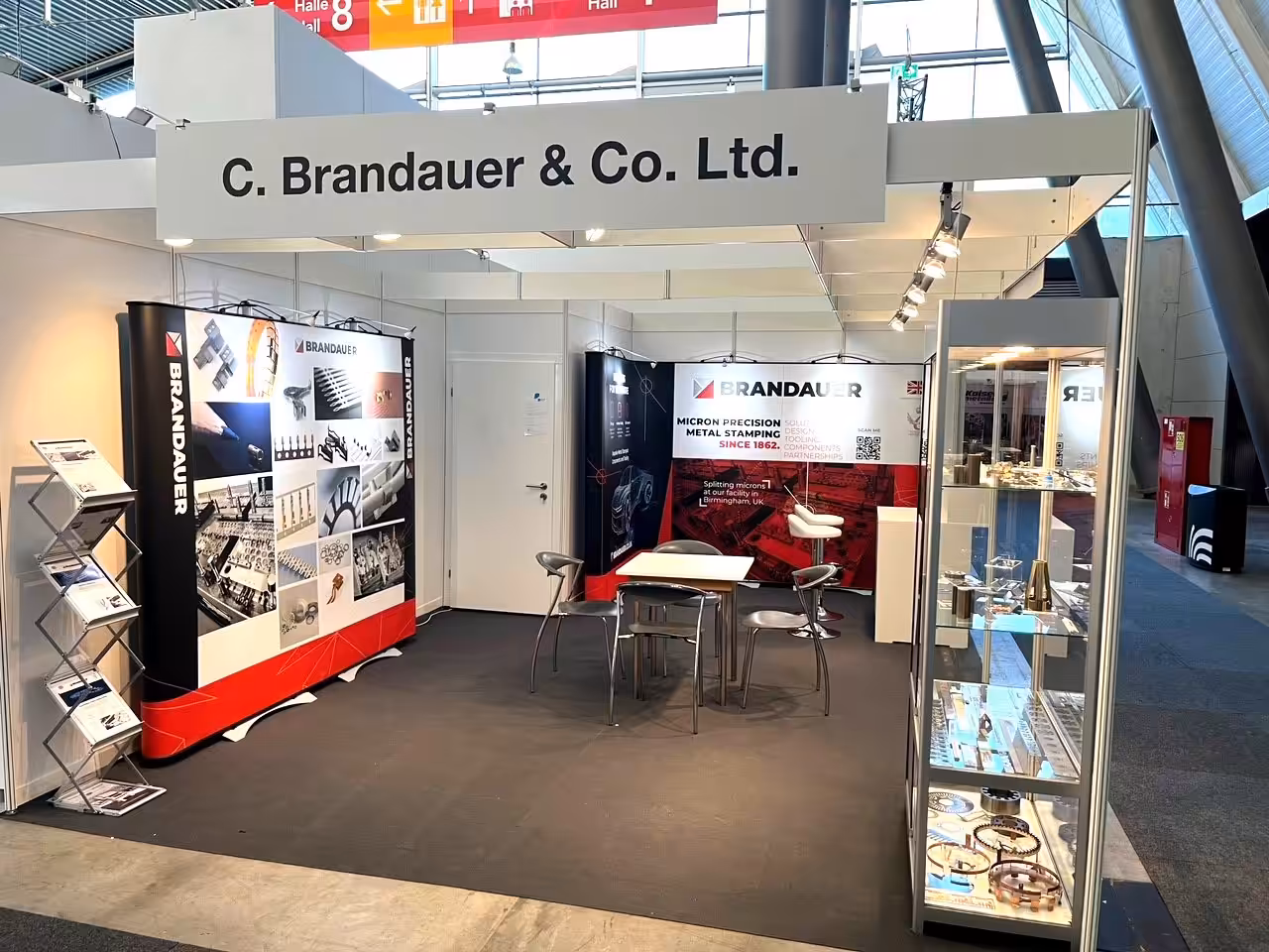 Trade shows and digital marketing image of an exhibition stand for Brandauer at the Stuggart Show