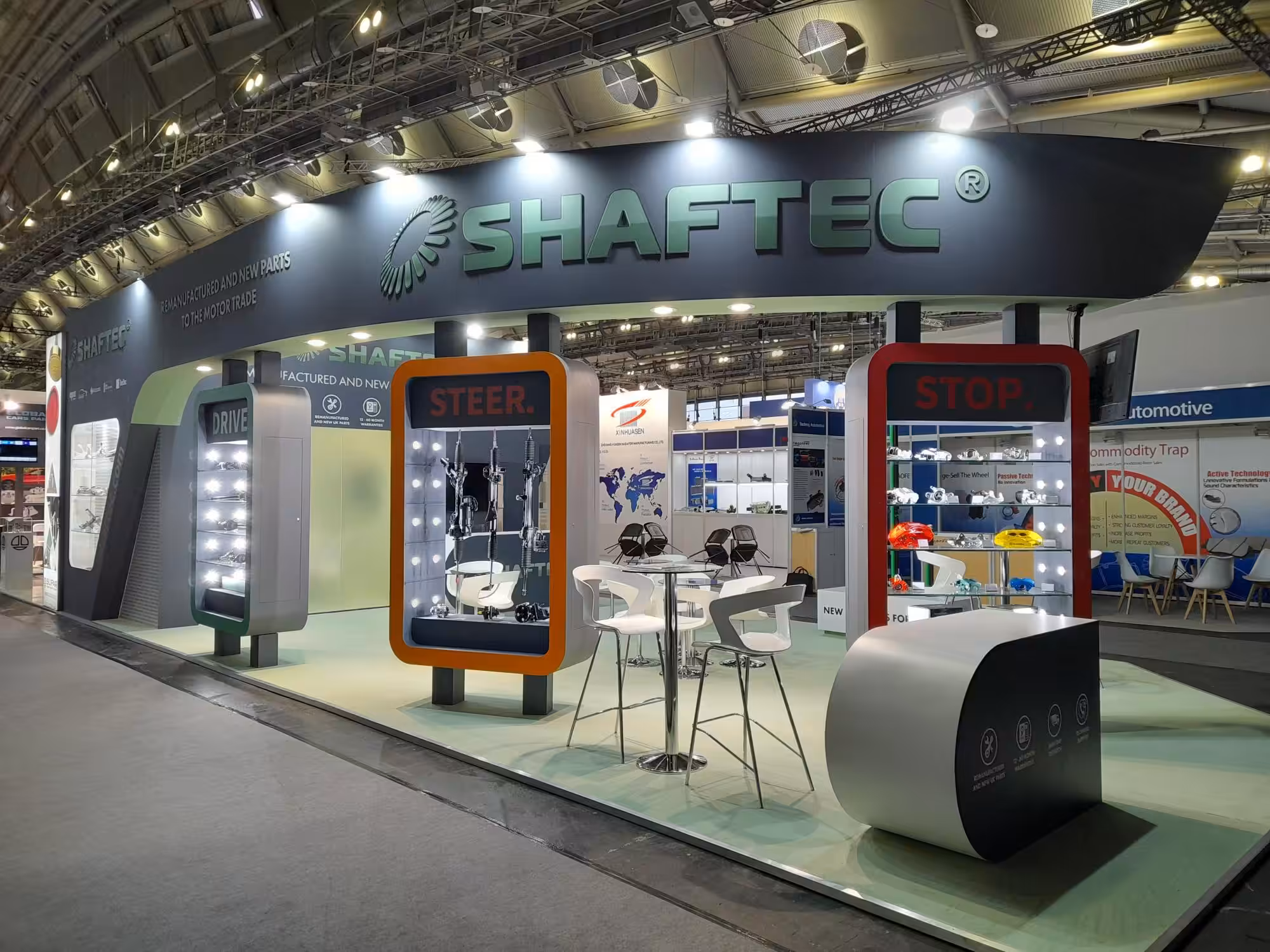 Manufacturing trade show marketing tips - Shaftec stand
