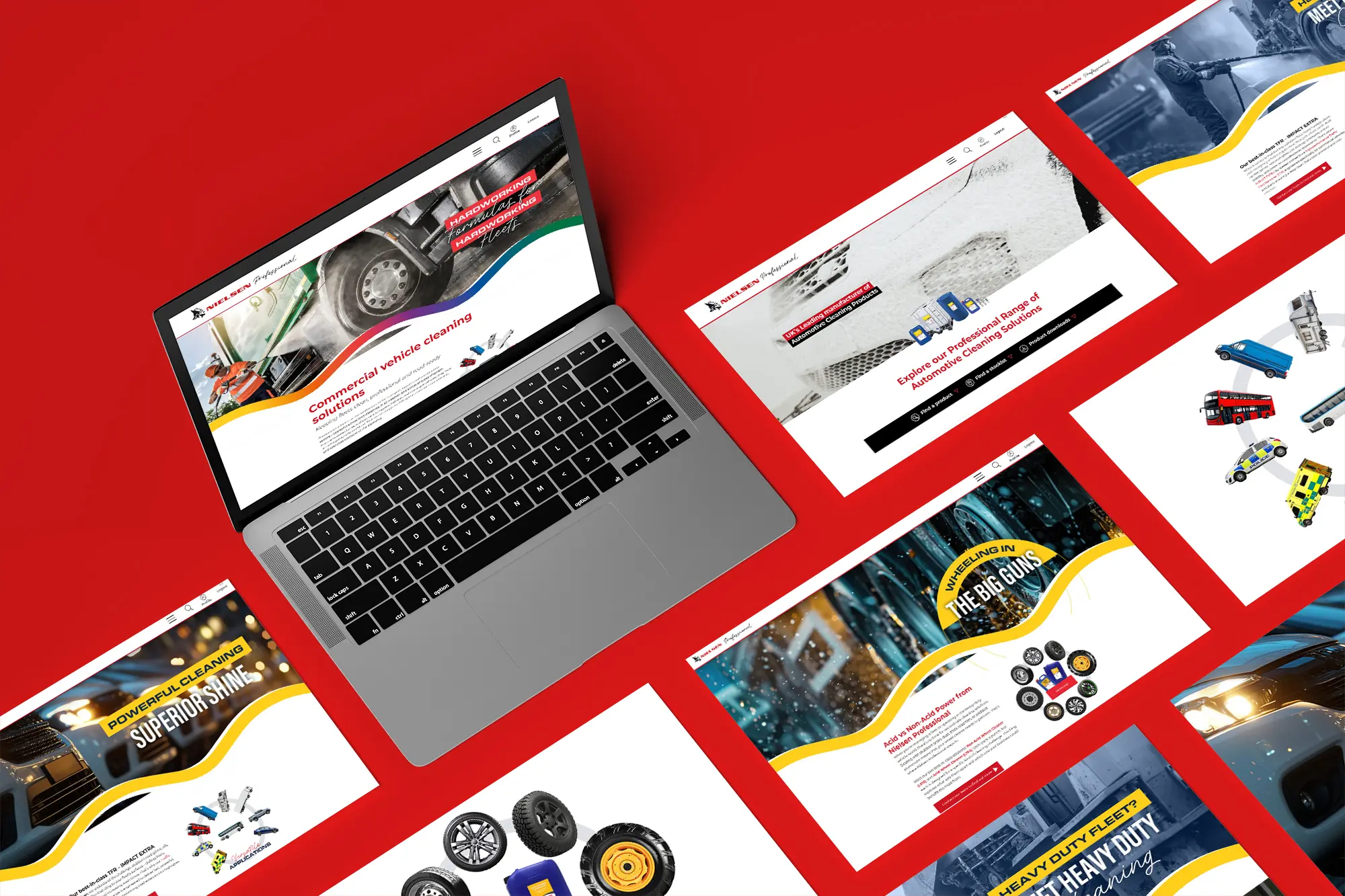 Manufacturing web design for Nielsen Chemicals