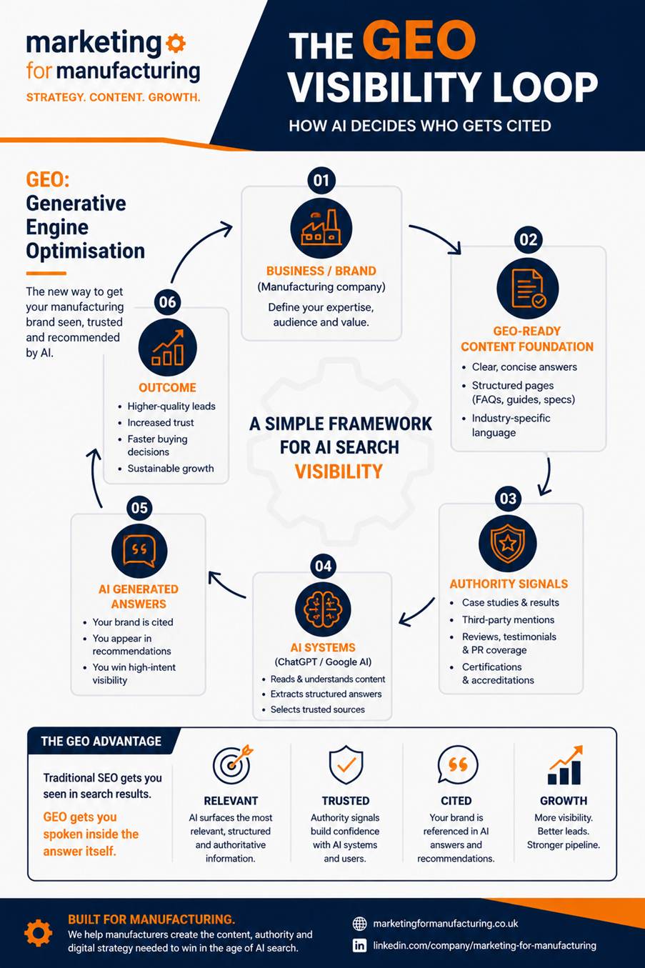 GEO glossary: The essential plain-English guide to improving your AI ranking This GEO glossary has been created to explain the most important GEO and AI SEO terminology in plain English. No unnecessary jargon. No overcomplicated technical language.